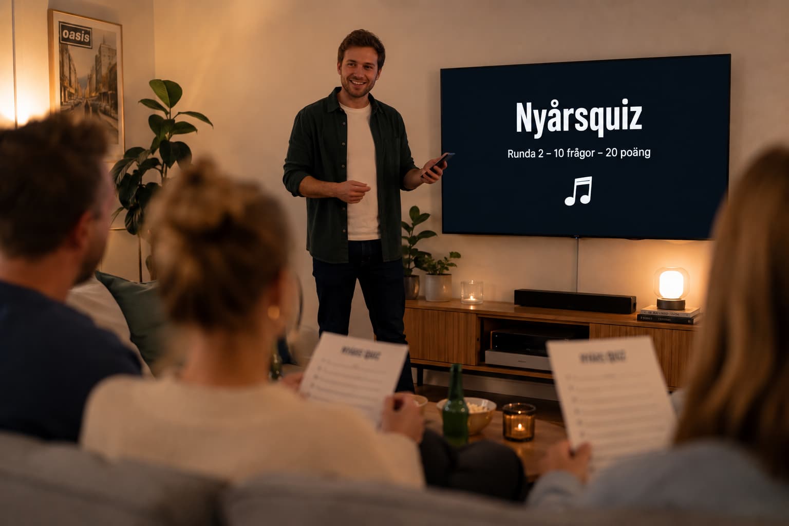 Ett musikquiz på nyårsafton.